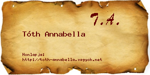 Tóth Annabella névjegykártya